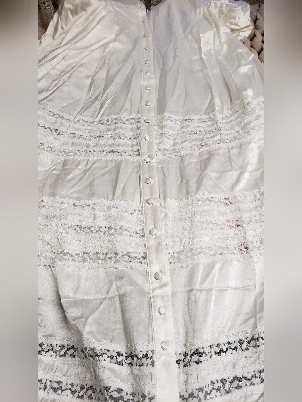 House of cb EVIANA Ivori real silk puff Sleeve Dress - Picture 7 of 9